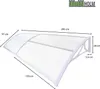 Haustürvordach 295 x 97 cm Hohlkammerplatte Produktbild-Vorschau 3