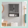 Szafka wisząca do łazienki Relaxdays, 3 przegródki, Podgląd zdjęcia produktu 2