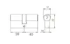 Aqbau® Schließzylinder Profilzylinder 30/40 Nickel inkl. 5 Produktbild-Vorschau 5