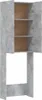 vidaXL Waschmaschinenschrank Betongrau 64x25,5x190 cm Produktbild-Vorschau 5