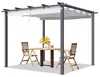 PRIMEYARD Pergola 3x3 m zadaszenie tarasu z szarym Podgląd zdjęcia produktu 1