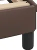 vidaXL Bett mit Matratze "Hvar" Braun 140x190 cm Kunstleder Produktbild-Vorschau 6