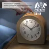 BEARWARE Budík analógový bez tikania - polkruhový - svetlé Náhľad obrázku produktu 3