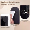 Collage of close-up images showing features of a black cabinet. Náhľad obrázku produktu