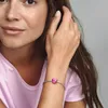 PANDORA Charm Metallic-Herz Pink Rosa 793337C03 Produktbild-Vorschau 9