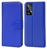 A blue flip case for a Samsung Galaxy A72 phone is shown from the front and back. Anteprima dell’immagine prodotto