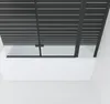 AQUABATOS Duschwand Badewanne schwarz  150 x 140 cm  Produktbild-Vorschau 6