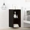vidaXL Armoire murale, 2 pièces, noire, imitation chêne, 37 Voir les images du produit 4