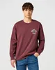 WRANGLER Herren, Sweatshirt CREWNECK SWEAT SHIRT, XL, Rot, Produktbild-Vorschau 3