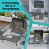 Sonnenliege Aluminium mit Sonnendach – verstellbare Produktbild-Vorschau 2