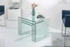 Design 3er Set Glas Couchtisch FANTOME 60cm Beistelltische Produktbild-Vorschau 4