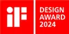 A graphic design award logo for IF Design Award 2024. Voir les images du produit