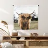 MuchoWow® Wandteppich Wandbehang Schottisches Hochlandrind Produktbild-Vorschau 6