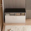 Schuhschrank weiß mit Sitz und Stauraum Flur 6 Fachböden Produktbild-Vorschau 8