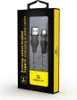 gembird Baumwoll USB-Ladekabel Typ C, 2 m, schwarz/weiß Anteprima dell’immagine prodotto 2