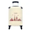MuchoWow® Koffer Handgepäck Trolley Rollkoffer Kleine Produktbild-Vorschau 1