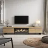 COZY Meuble TV, Banc Télé, 288x35x57cm, TV grand format, Voir les images du produit 2