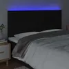 LED Kopfteil Schwarz 180x5x118/128 cm Stoff Produktbild-Vorschau 3