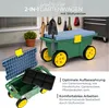 HMF 2-in-1 Gartenwagen mit Sitz und Stauraum, Gartenhocker Produktbild-Vorschau 2