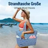 Strandtasche XXL Familie mit Reißverschluss Damen Produktbild-Vorschau 7