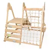 A wooden indoor playground structure for children. Produktbild-Vorschau