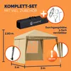 CASARIA® Gazebo Pop-up 3x3m Padiglione Incl 2x Pannelli Anteprima dell’immagine prodotto 6
