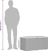 vidaXL Záhradná truhlica béžová 110x50x54 cm Poly ratan Náhľad obrázku produktu 11