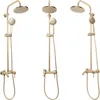 Three identical gold shower fixtures are displayed against a white background. Náhľad obrázku produktu