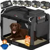 CADOCA® Cage de transport XXL Anthracite pour animaux chien Voir les images du produit 1