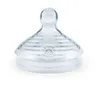 A clear, studio shot of a baby bottle nipple on a white background. Produktbild-Vorschau