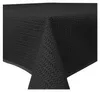 Garten Tischdecke Outdoor PVC rechteckig 130x160 cm Schwarz Produktbild-Vorschau 1