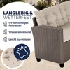 CASARIA® Polyrattan Ecklounge Set für 6 Personen Creme Produktbild-Vorschau 3
