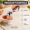 Eierköpfer aus Edelstahl 304, kompakter Eieröffner mit Produktbild-Vorschau 4