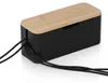 Relaxdays Kabelbox für Steckdosenleiste, Bambus, Deckel, Produktbild-Vorschau 9