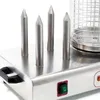 Wiltec Hot Dog Gerät 650 W aus Edelstahl mit 4 Heiz-Dornen, Produktbild-Vorschau 3