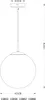 Lampada a sospensione VARUS in vetro, 1 luce Ø 25 cm, oro Anteprima dell’immagine prodotto 5