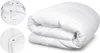 A white duvet is folded and displayed against a white background. Produktbild-Vorschau