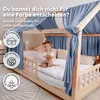Hausbetthimmel Baumwoll Musselin Betthimmel Kinder Hausbett Produktbild-Vorschau 5