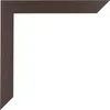 A corner of a dark brown picture frame with a wood grain texture. Produktbild-Vorschau