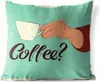 MuchoWow® Outdoor Kissen - Retro - Kaffee? - Sprichwörter - Produktbild-Vorschau 1
