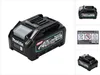 A Makita BL4040 XGT 40V 4.0Ah Li-Ion battery pack is shown from multiple angles, with a close-up of the main battery and smaller inset images of the battery and its label. Anteprima dell’immagine prodotto