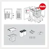 HAILO pattumiera incasso 3666106 2x15 L con ganci Anteprima dell’immagine prodotto 8