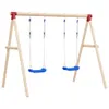 vidaXL Schaukelsitze mit Seilen 2 Stk. Blau 38x16 cm Produktbild-Vorschau 2