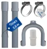 Ablaufschlauch 250cm Ø19/22 Set mit Verbinder Gummi Produktbild-Vorschau 1