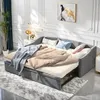 UnboxG Čalouněná postel 90x200cm jednolůžko s výsuvným Náhled obrázku produktu 8
