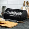 Klausberg Brotkasten KB-7453 aus schwarzem Metall mit Produktbild-Vorschau 5