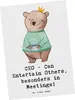 Mr. & Mrs. Panda Postkarte CEO Unterhaltungskünstler - Weiß Produktbild-Vorschau 1