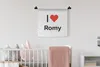 MuchoWow® Wandteppich Wandbehang Ich liebe - Romy - Mädchen Produktbild-Vorschau 1