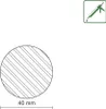 FN Neuhofer Rundstab 100 cm 40 x 40 mm Fichte/Kiefer Produktbild-Vorschau 3