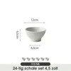 Schale set 24-teiliges Ø12 cm Müslischalen Frühstücksschale Produktbild-Vorschau 2